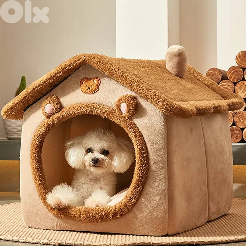 All-Season Dog & Cat Bed House 1