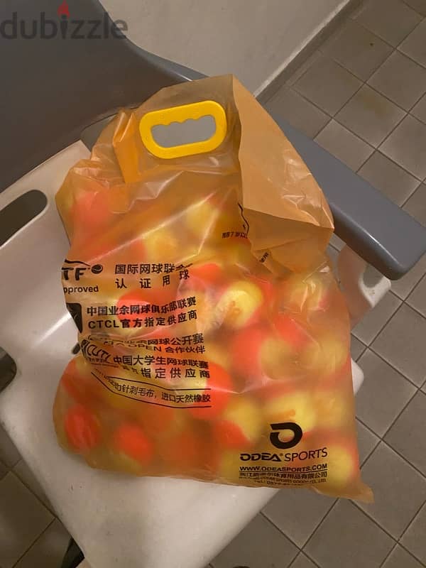 tennis grips , for 1$ each grip. each red odea ball coast 1$ 2