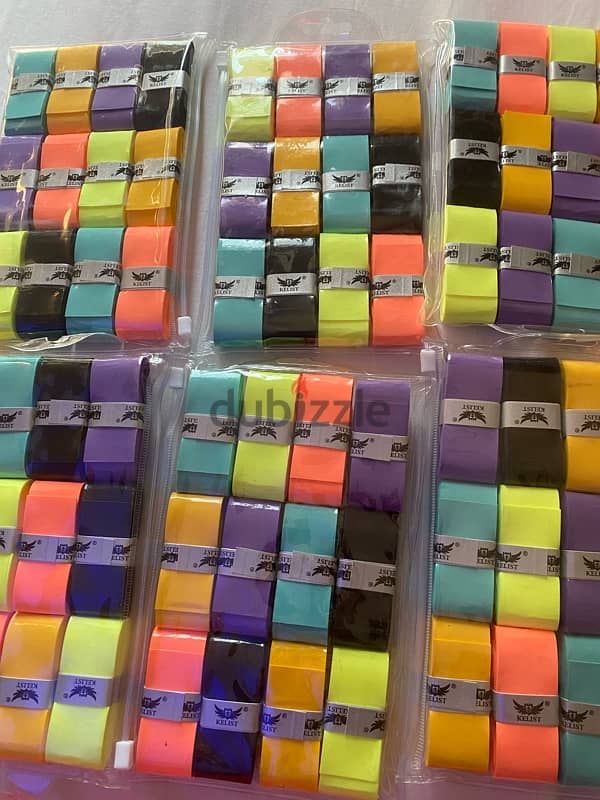 tennis grips , for 1$ each grip. each red odea ball coast 1$ 6