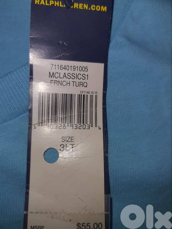 ORIGINAL POLO RALPH LAUREN T SHIRT SIZE 3 XLT 4XLT 2