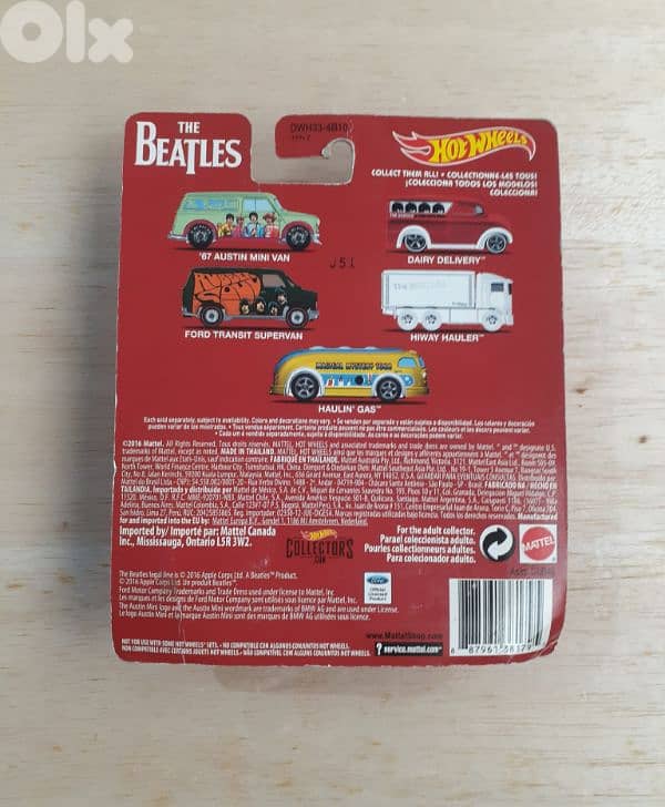 The Beatles (Dairy Delivery) Hot Wheels diecast car model 1;64 1