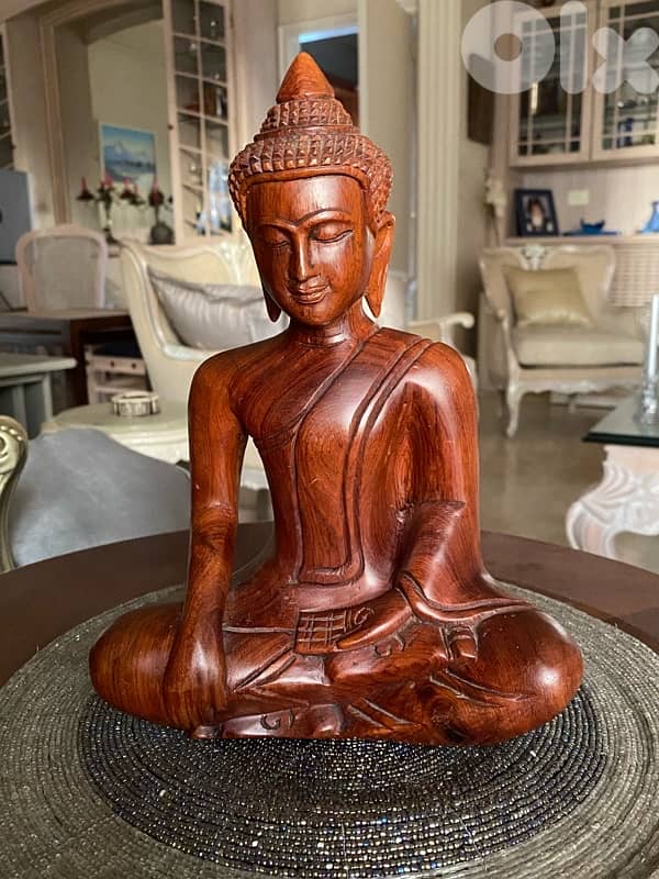 Wooden Buddha Statue 0