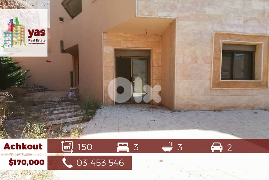 Achkout 150m2 | 80m2 Terrace | Brand New | Mountain View | TK | 0