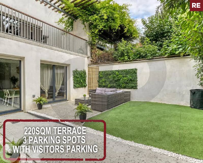 220sqm Terrace- 3 Parking Spots - Achrafieh - Carre D'or REF#RE119706 0