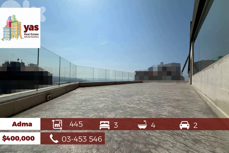 Adma 445m2 | Rooftop Terrace | Sea View | New | Calm Area | RA | 0