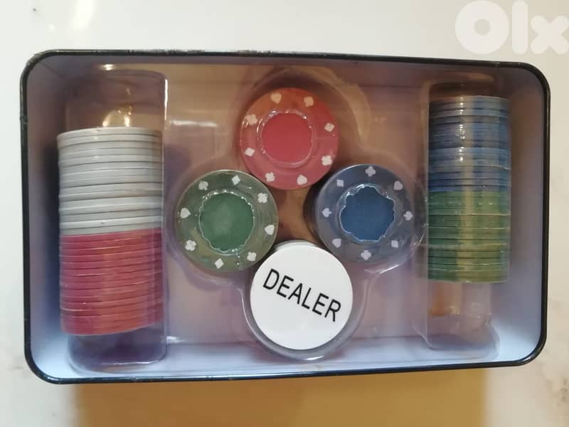 poker chips open box chips still sealed 1