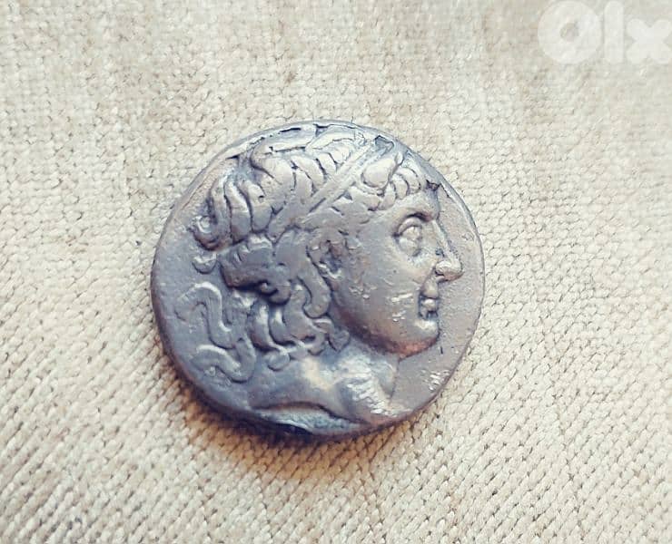 Ancient Greek Macedonian Silver Coin Demetrios I Poliorketes 306 BC 0