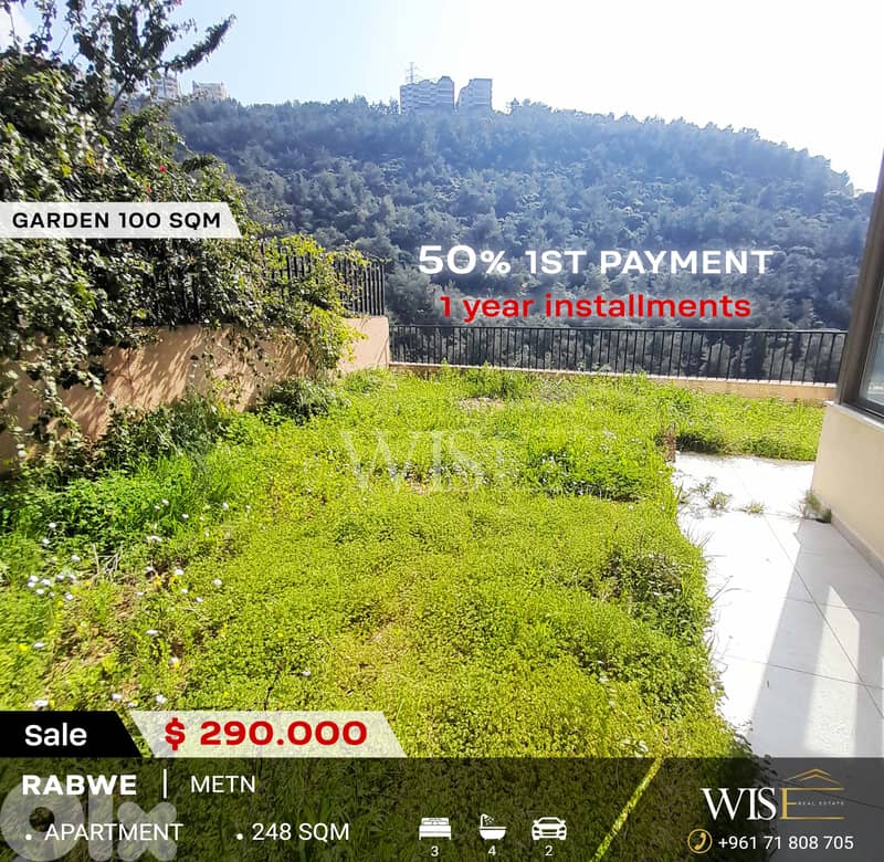 248 SQM Apartment with garden for SALE in Rabwe! 0