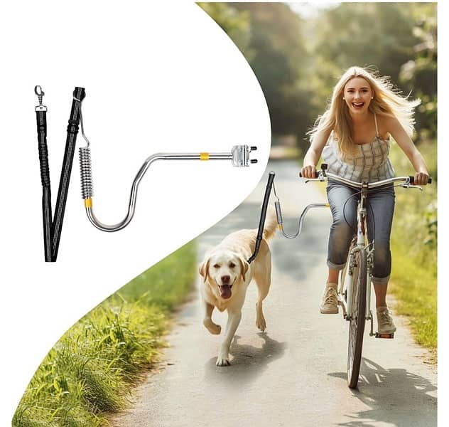 dog bike leash attachment hands free 1