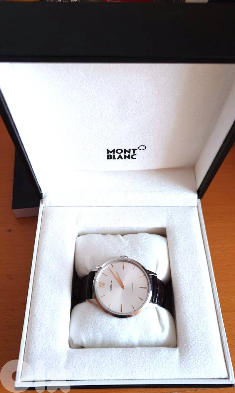 MontBlanc Meisterstuck Heritage Steel Watch Automatic 41mm 2