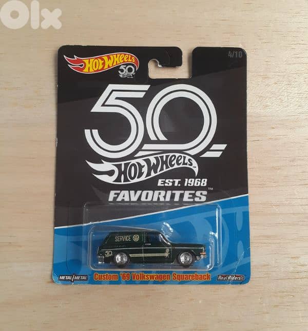 Custom '69 Volkswagen Squareback Hot Wheels diecast car model 1;64 0