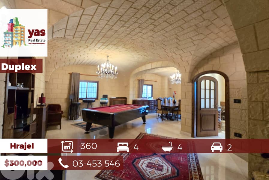 Hrajel 360m2 | Traditional Duplex | Mountain View | Private Street |DA 0