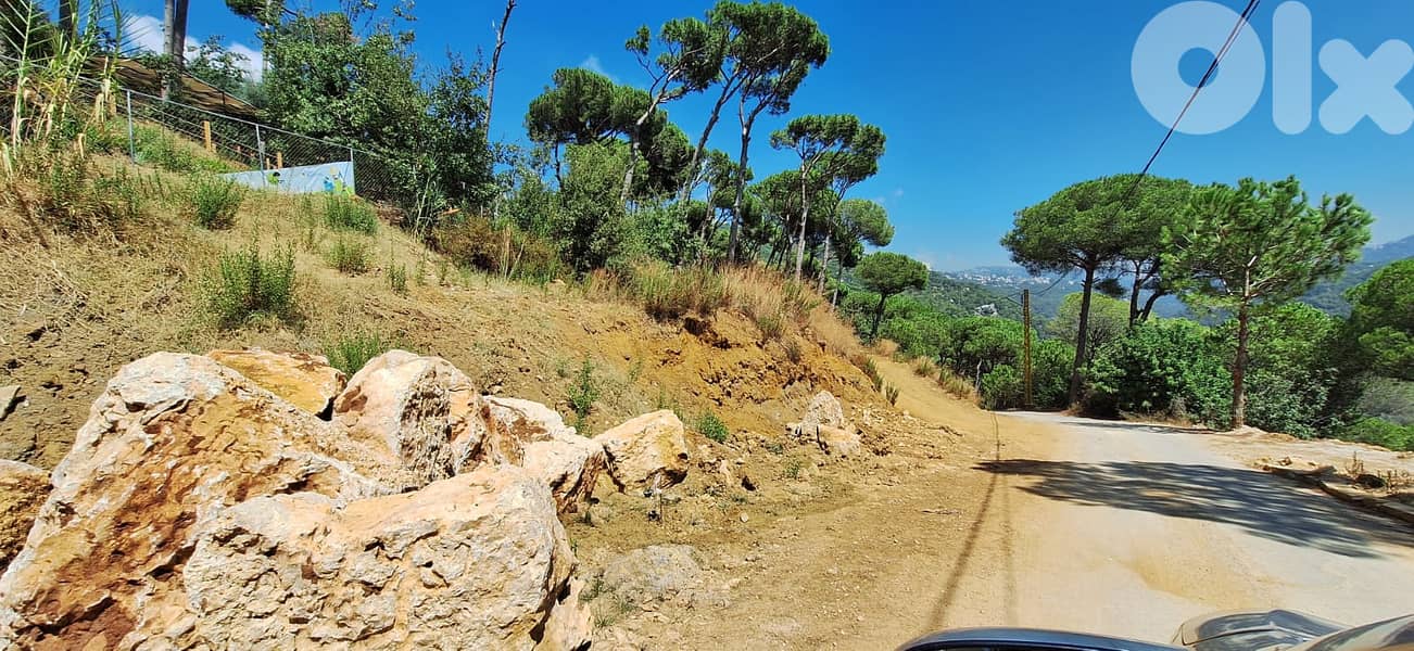 1860 SQM Land+Mountain view for sale in Bet Mery - أرض للبيع بيت مري 0