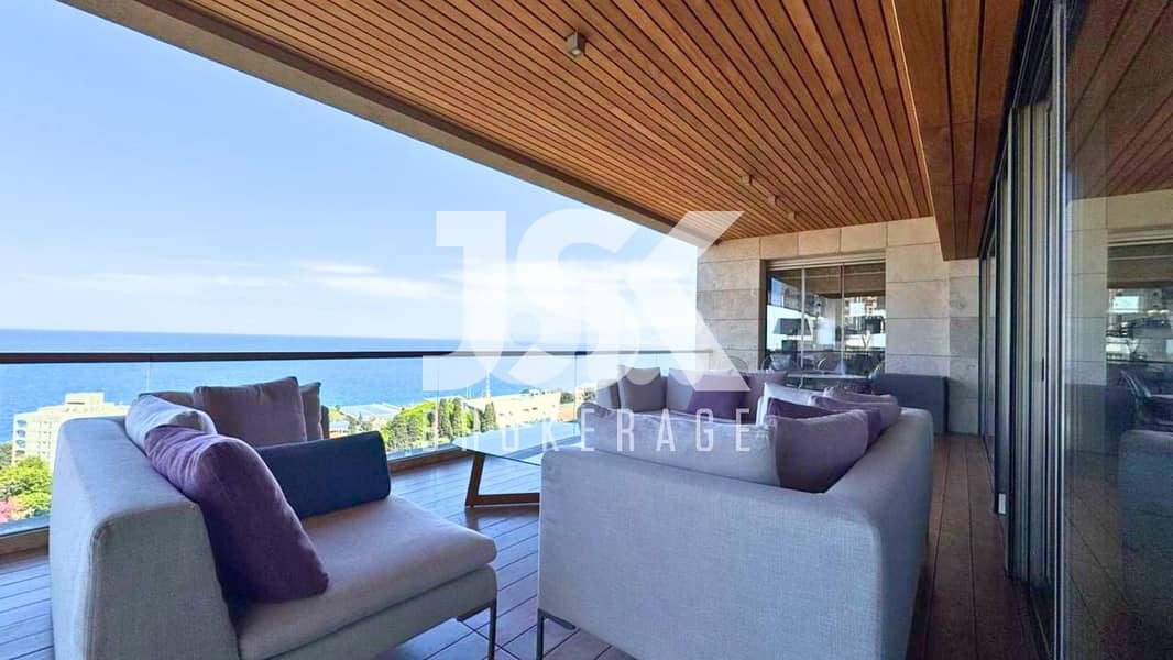 L17543-Apartment with Majestic Sea View For Sale in Bliss, Ras Beirut 0