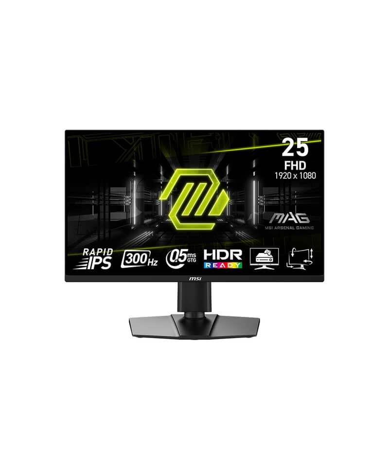 MSI MAG 255PXF 300HZ 25" FHD 0.5MS ADJUSTABLE GAMING SCREEN 1