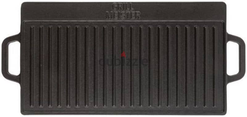 grill meister cast iron grill plate/ double face 1