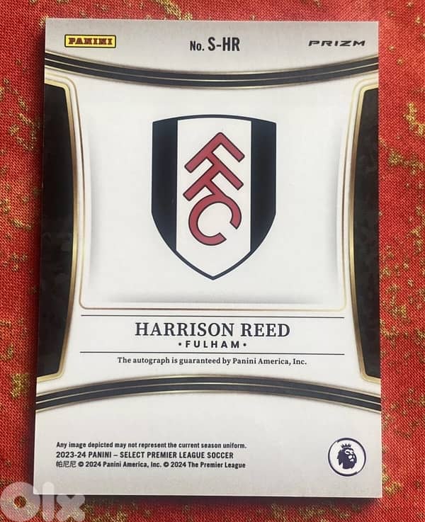 2023-24 Select English PL Harrison Reed Signatures Auto Silver 1
