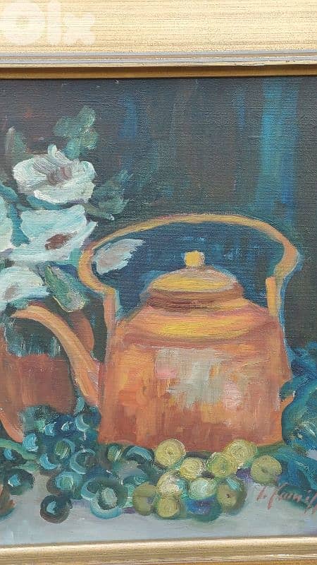 لوحة رسم زيتي اوروبية 6
