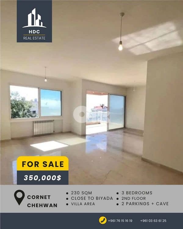 Cornet Chehwan near Biyada 230 sqm villa area 0