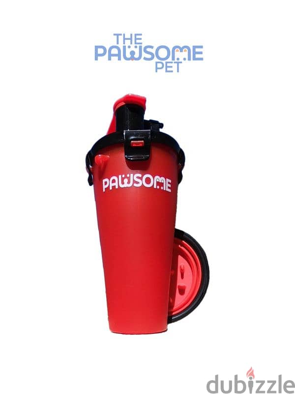 Pawsome's Plastic Water/Food Bottle with Collapsible Bowl 3