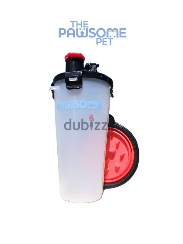 Pawsome's Plastic Water/Food Bottle with Collapsible Bowl 12