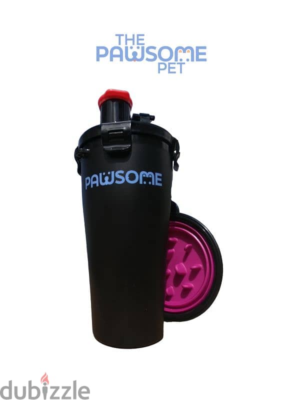 Pawsome's Plastic Water/Food Bottle with Collapsible Bowl 13