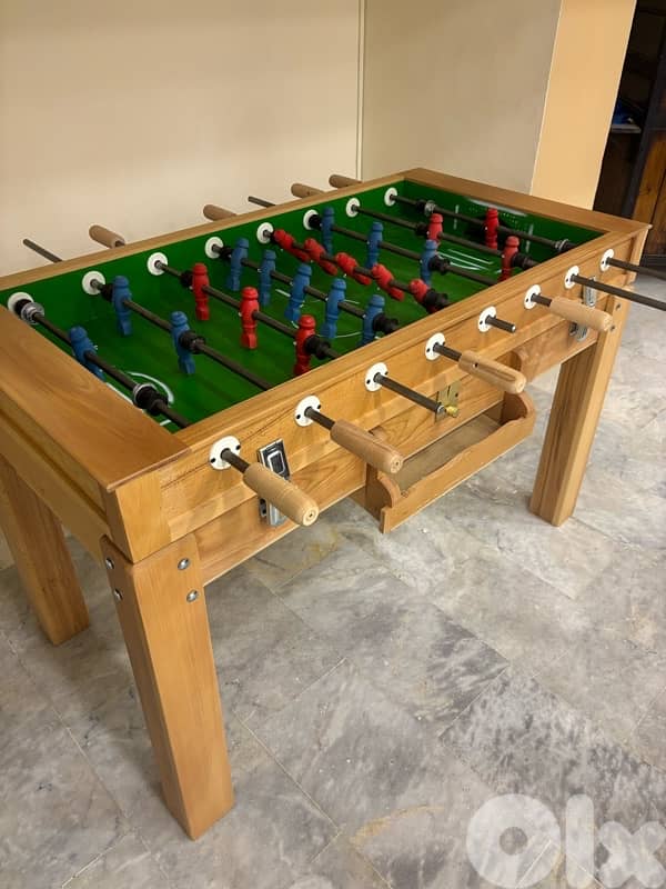 Babyfoot zayn wood with coin machine 0