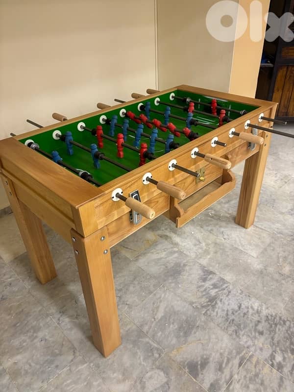 Babyfoot zayn wood with coin machine 1