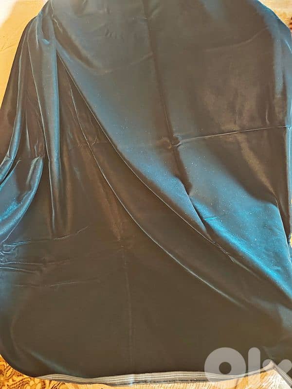 Dark Green Velvet - قماش مخمل اخضر 5