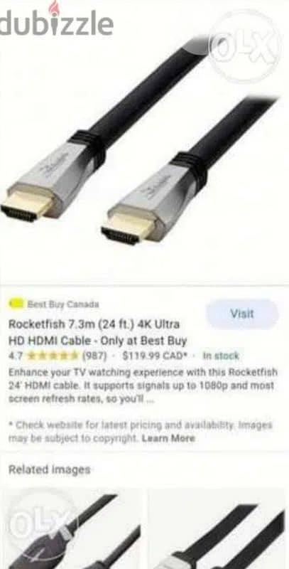 Cable HDMI Rocketfish  4k 8k High quality 2