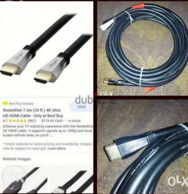Cable HDMI Rocketfish  4k 8k High quality 3