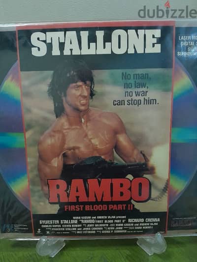 RAMBO First Blood pt. 2 laserdisc Sylvester Stallone