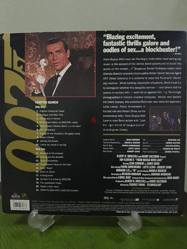JAMES BOND Collection Lot 7 deluxe LB/WS Laserdiscs 10$ each 8