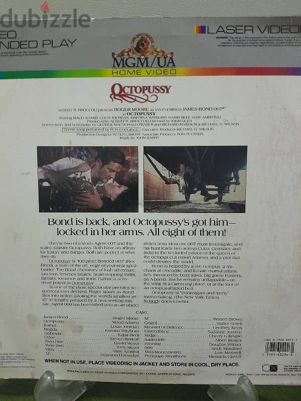 JAMES BOND Collection Lot 7 deluxe LB/WS Laserdiscs 10$ each 9