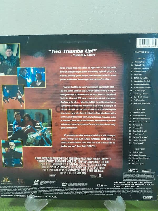 JAMES BOND Collection Lot 7 deluxe LB/WS Laserdiscs 10$ each 10