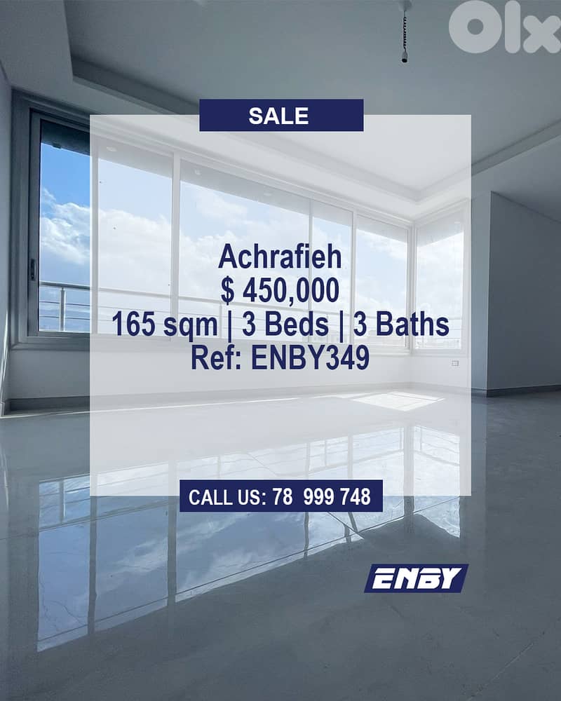 Apartment for sale in Achrafieh | Attractive Price | Gated Community 0