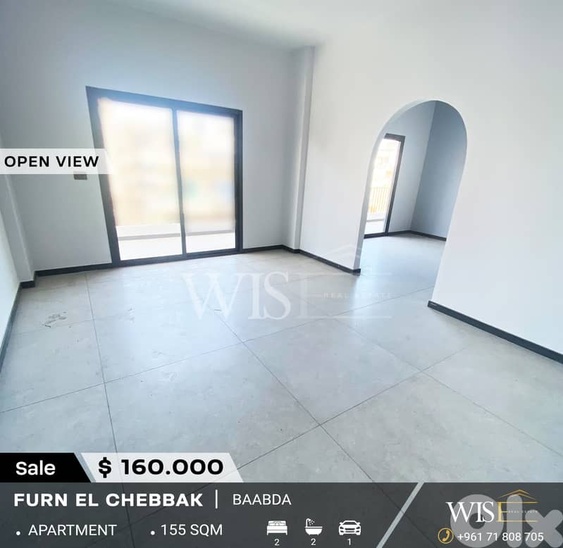 155 SQM Apartment for SALE in Furn El Chebbak! 0