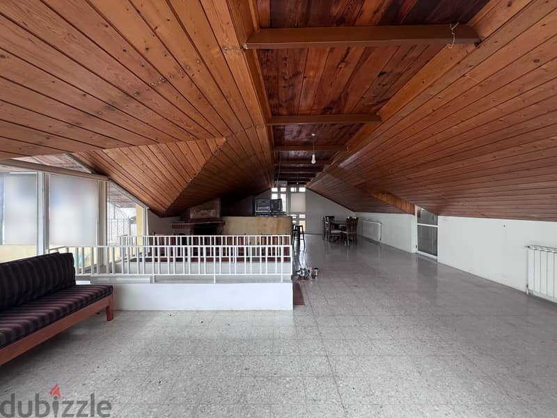 Duplex for rent in Broummana دوبلكس غير مفروش مع تراس – برمانا 0