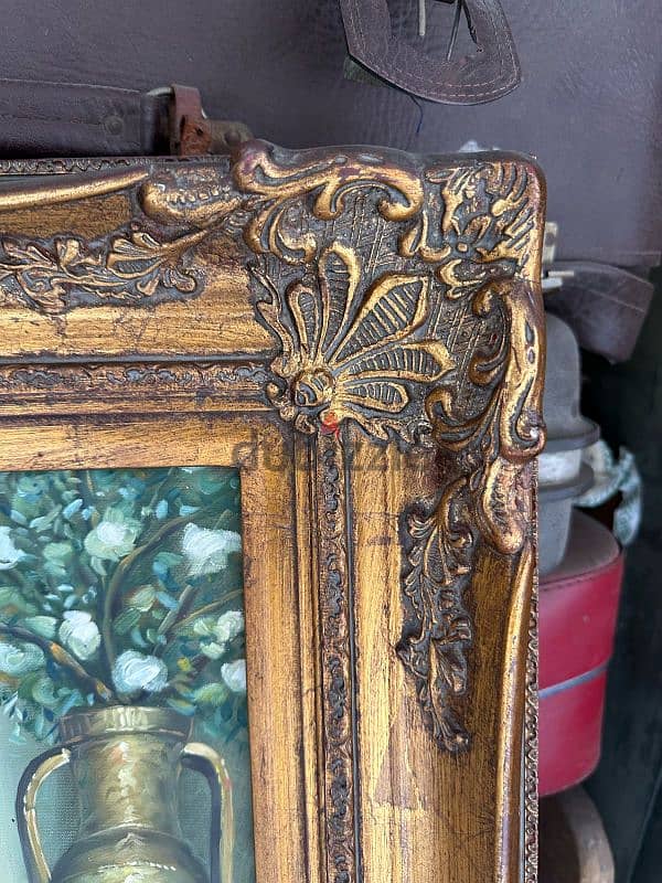 antique tableau salon 110cmx85cmتابلو انتيك رسم زيتي 1