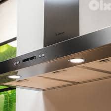 Ariston wall mounted cooker hood 90cm شفاط ايطالي 90 سنتم ستانليس هرم 0