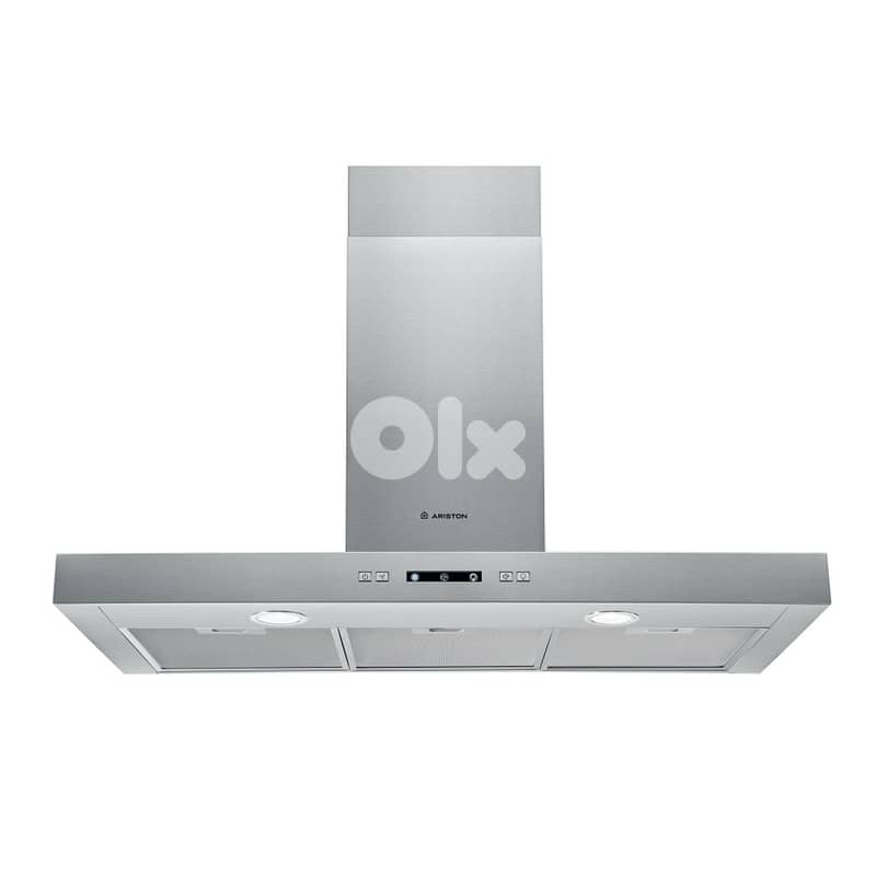 Ariston wall mounted cooker hood 90cm شفاط ايطالي 90 سنتم ستانليس هرم 2