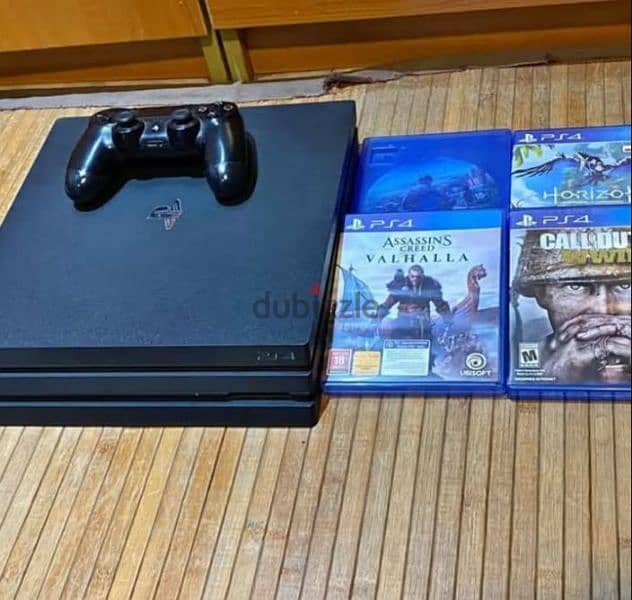 PS4 pro 1TB + 2 controllers + 6 games bundle 2