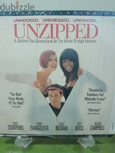 UNZIPPED laserdisc it's all about fashion & modelling