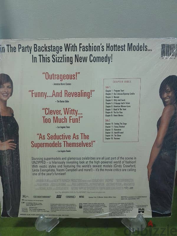 UNZIPPED laserdisc it's all about fashion & modelling 1