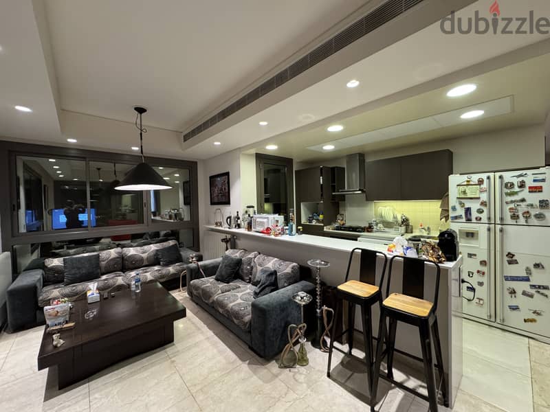 Furnished apartment+terrace rent Waterfront شقة مفروشة إيجار ضبية FIR 0
