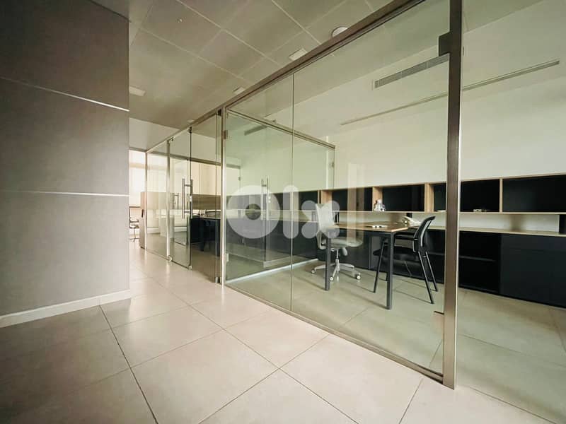 JH24-3197 180m furnished office for rent in Sin l Fil , $ 1,800 cash 0