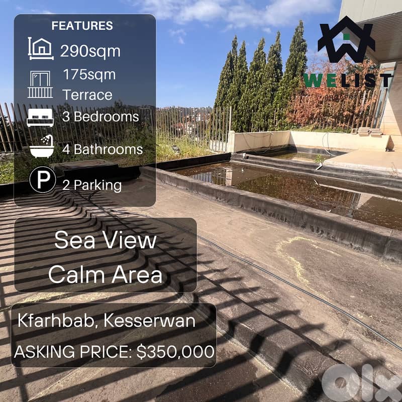 290sqm Apartment for sale in Kfarhbab  REF: MA25ASKF290350 0