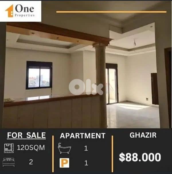 SEA VIEW APARTMENT FOR SALE IN GHAZIR 0