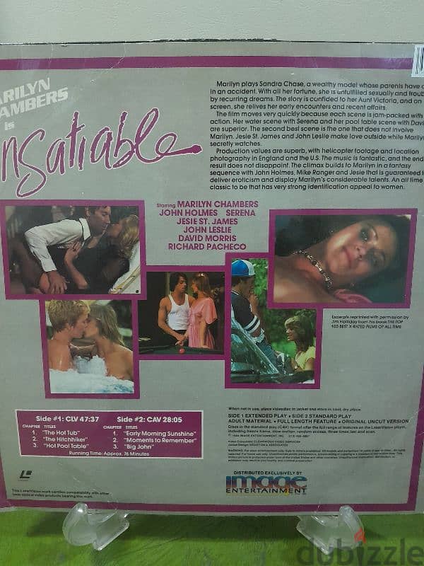 RARE EDITION Marilyn Chambers is "Insatiable" Laserdisc 1