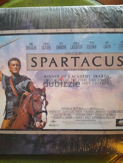 Spartacus - Historical  Letterbox LASER DISC VERSION Kirk Douglas